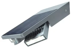 Tilly solar wandlamp met sensor zilver grijs led 4w|ohgreen Best