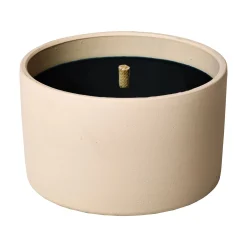 Tuinkaars in ronde terracotta schaal wit 11u - zwart|ohgreen Online