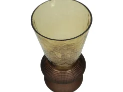 Vaas glas bruin 15.5x15.5x30cm|ohgreen Sale