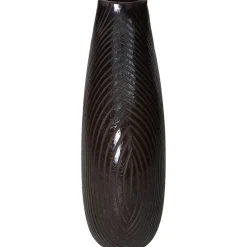 Vaas glas zwart 23.5x7x21.5cm|ohgreen Sale