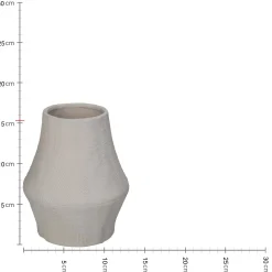 Vaas poselein wit 12.6x12.6x15.3cm|ohgreen Hot