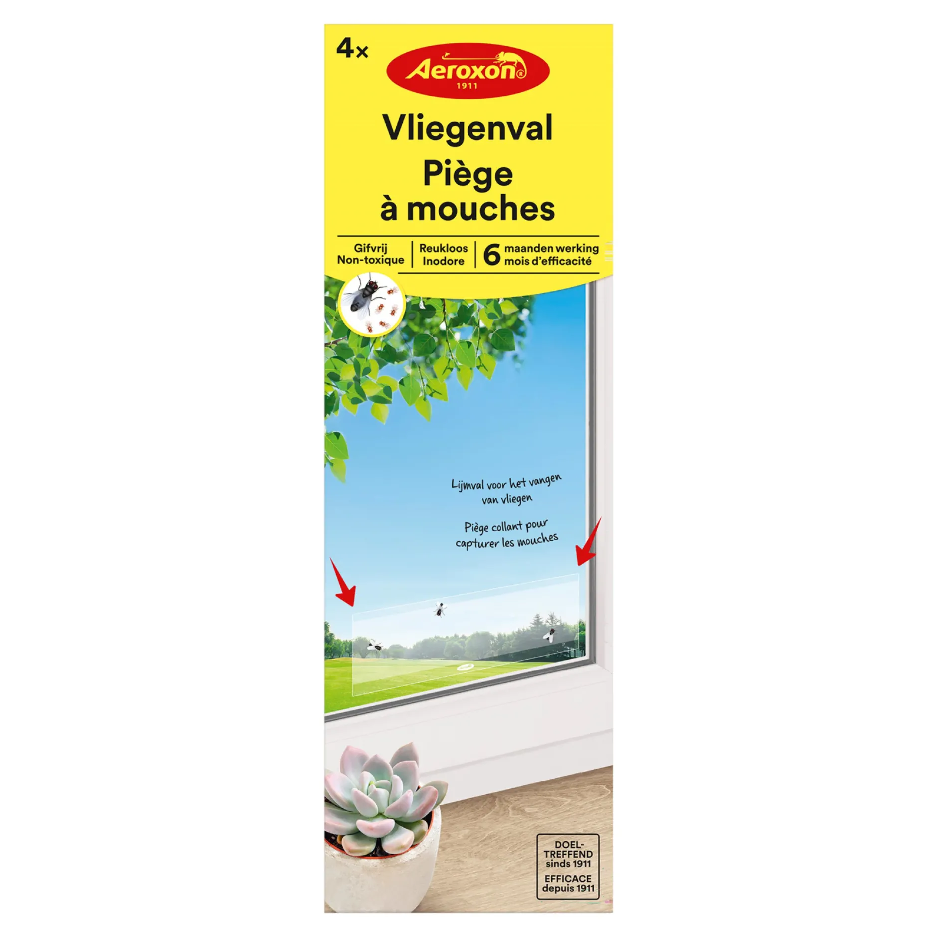 Vliegenval - raamsticker 4 stuks|ohgreen Sale