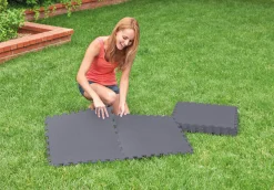 Vloerbeschermer grijs 50x50cm, 8 stuks|ohgreen Discount