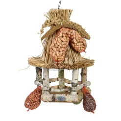 Voedertafel met rieten dak inclusief vogelvoer|ohgreen Hot