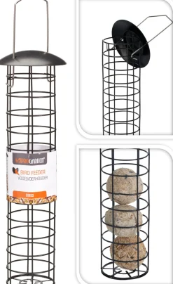 Vogelvoerhouder metaal 9x35cm|ohgreen Outlet