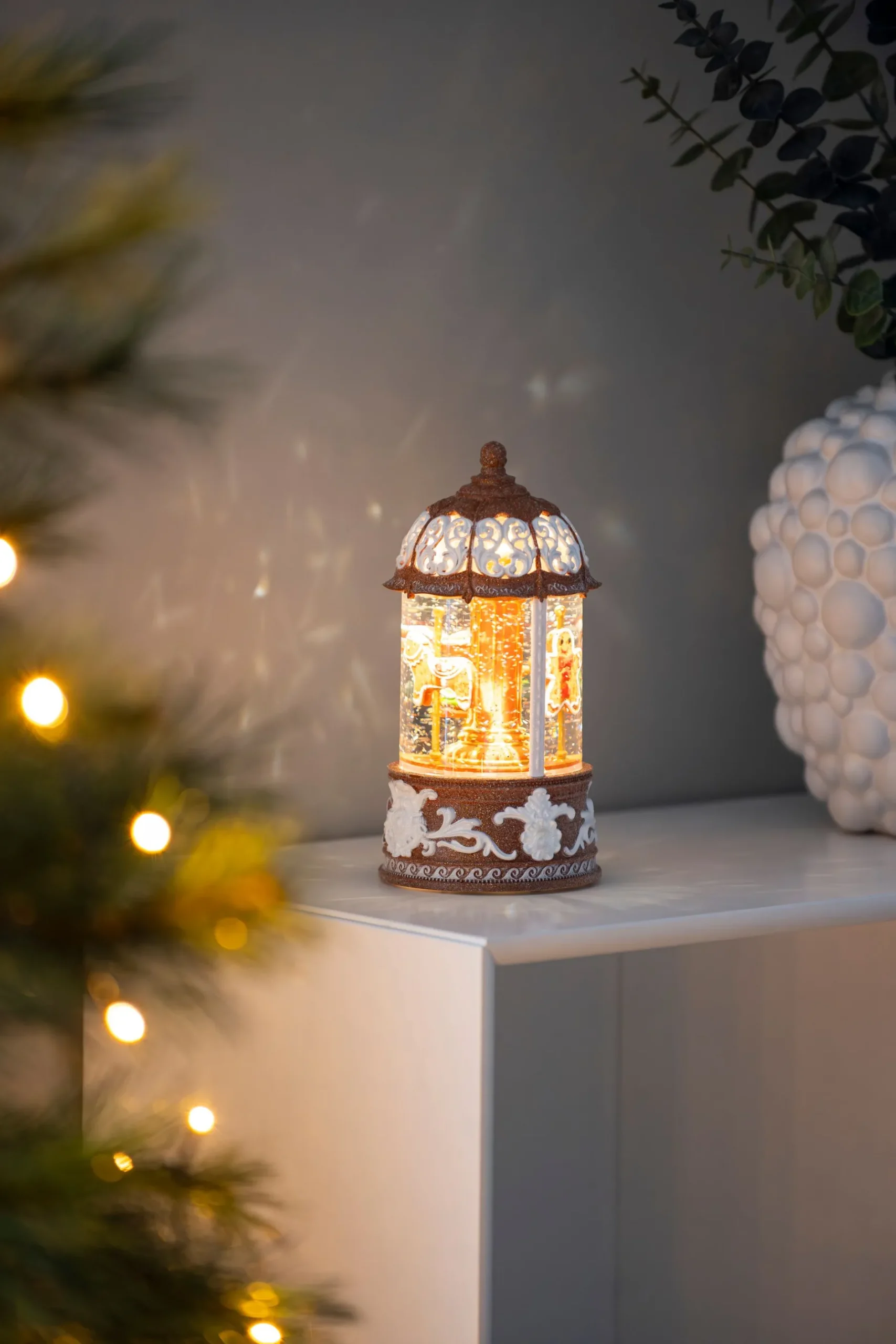 Waterspinner caroussel peperkoekfiguurtjes led warmwit voor binnen|ohgreen Sale