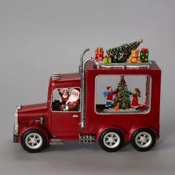 Waterspinner truck met kerstman led warmwit voor binnen|ohgreen Discount