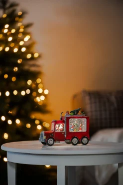Waterspinner truck met kerstman led warmwit voor binnen|ohgreen Discount