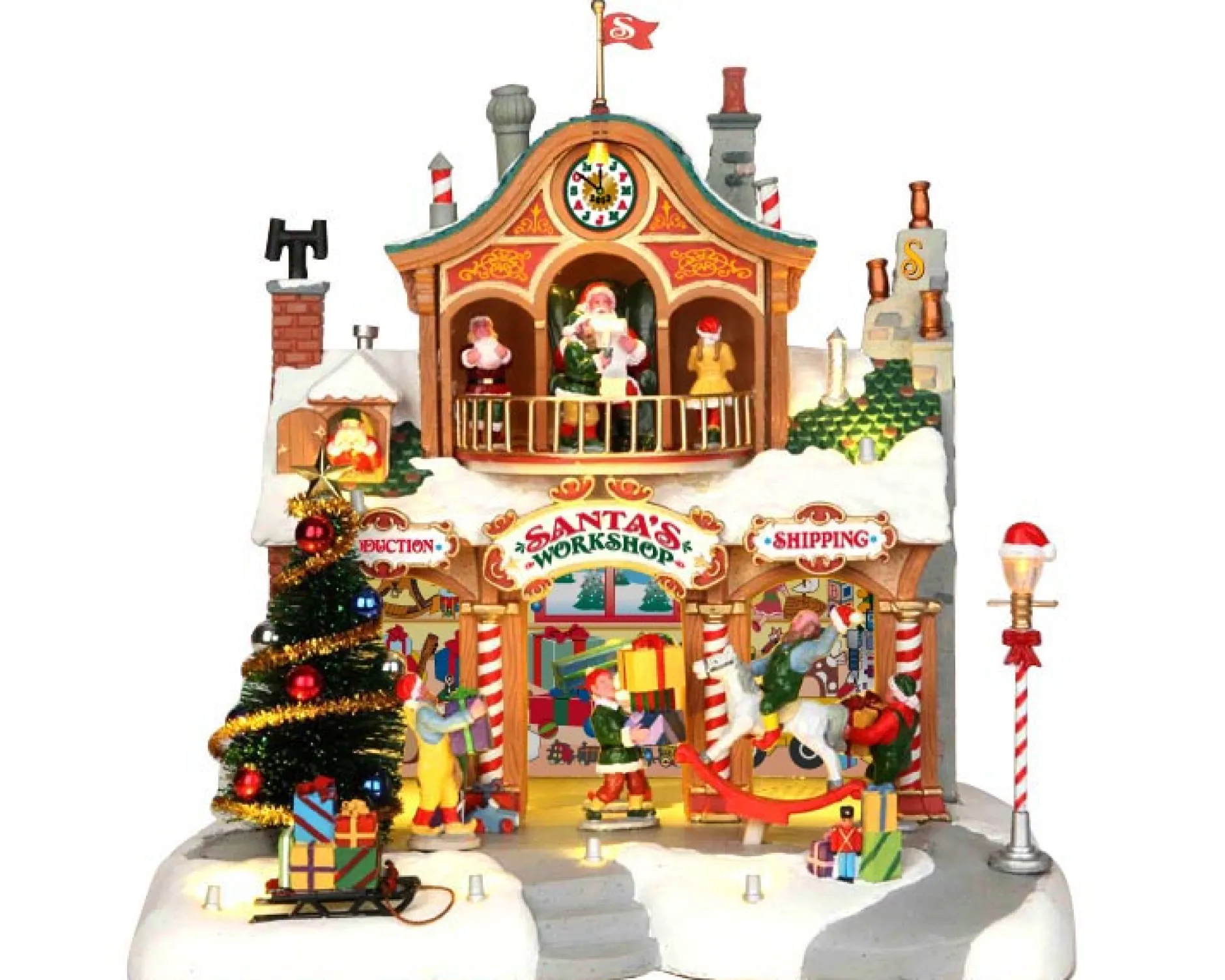 Werkplaats van de kerstman, met 4,5v adapter|ohgreen Hot