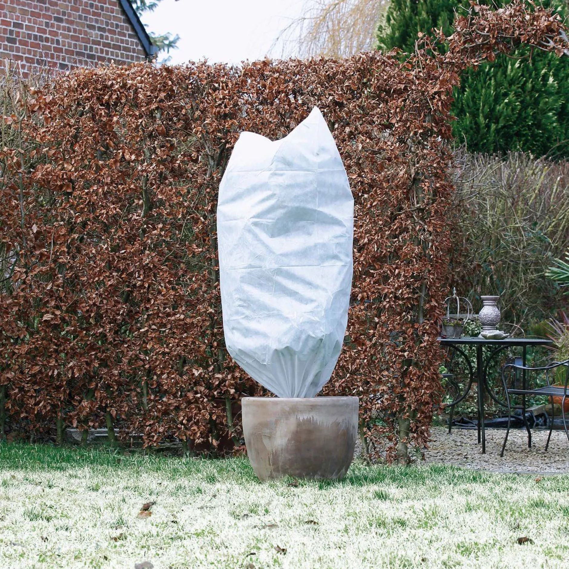 Winterafdekhoes 75cmx1,5m wit 2 stuks|ohgreen New
