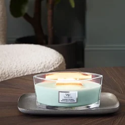 WoodWick Geurkaars Sagewood & Seagrass Ellipse|ohgreen Hot
