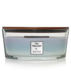 Woodwick Geurkaars Trilogy calming retreat ellipse|ohgreen New