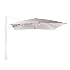 Zweefparasol Fuga wit-licht grijs|ohgreen New